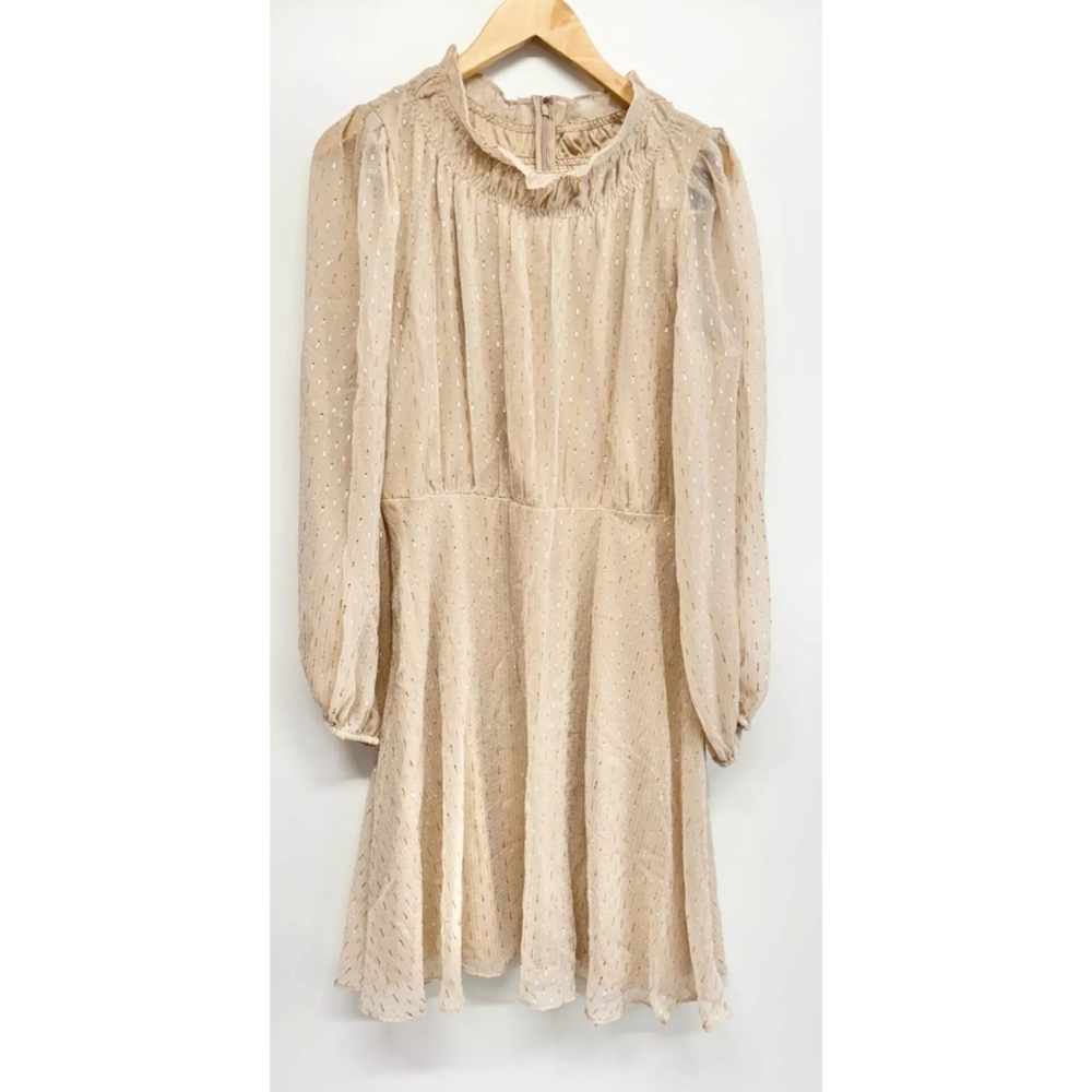 DKNY gold creme dress size 12